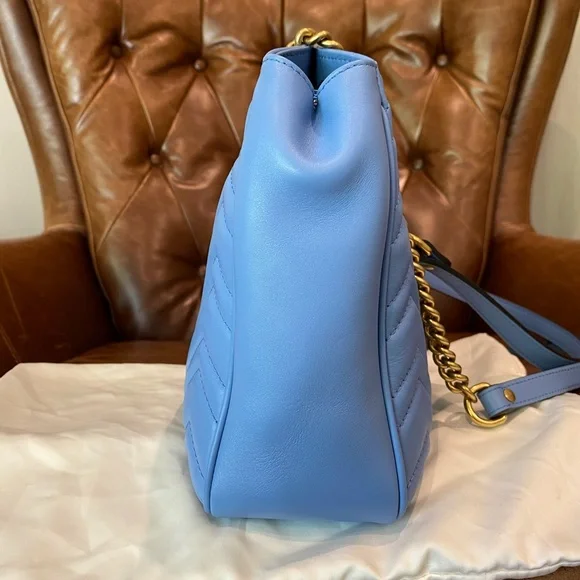 Gucci GG Marmont Chain Tote Matelasse Leather - Picture 7 of 15